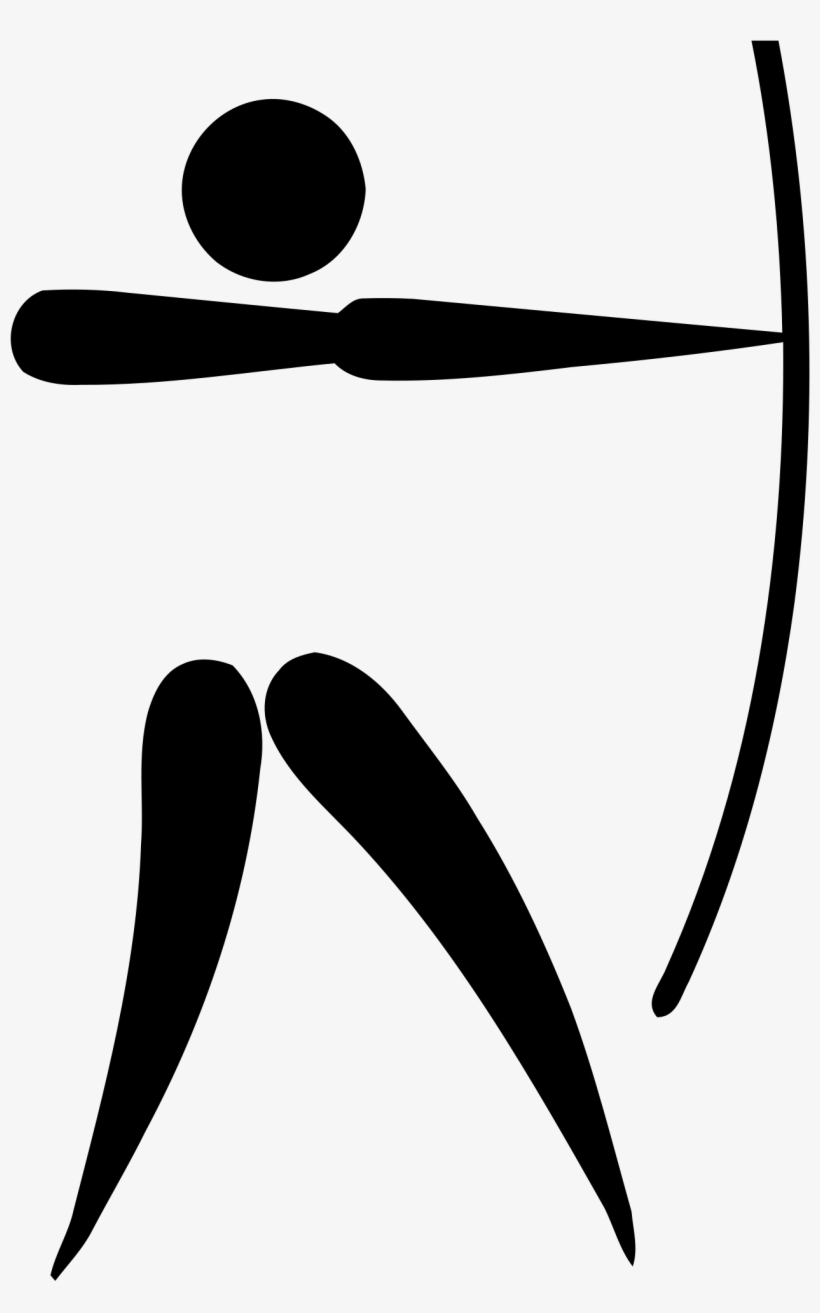 New Svg Image - Archery Pictogram, transparent png download
