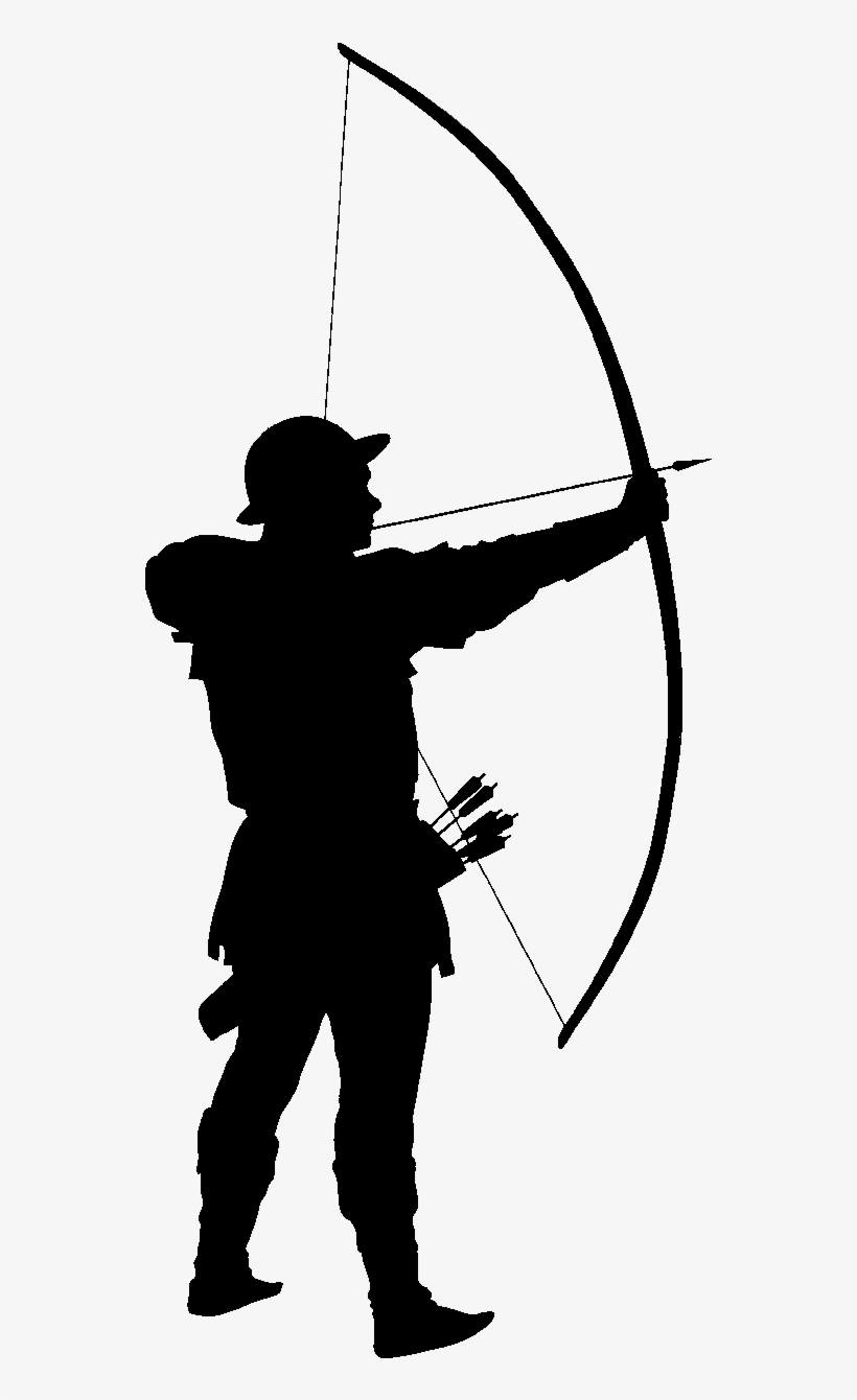 Longbow Archer - Archer Silhouette, transparent png download