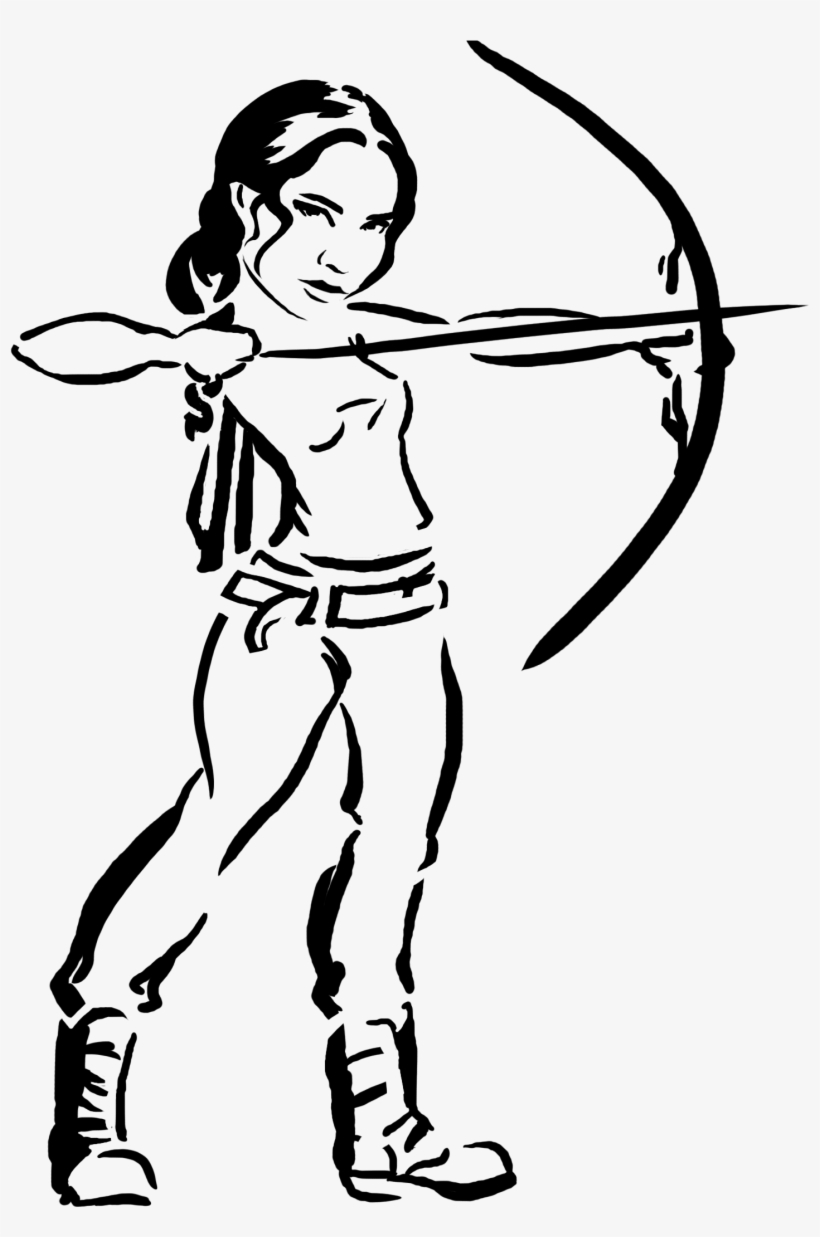 Archer Katniss Hunger Bow Games 1449238 - Katniss Everdeen, transparent png download