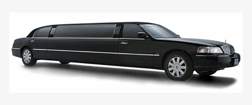 6 Passenger Stretch Limo - Black Lincoln Stretch Limo, transparent png download
