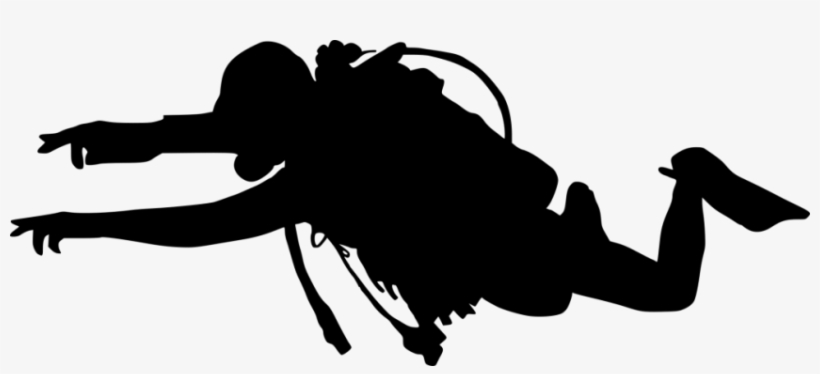 Free Png Scuba Diver Silhouette Png Images Transparent - Scuba Diver Silhouette Vector Png, transparent png download