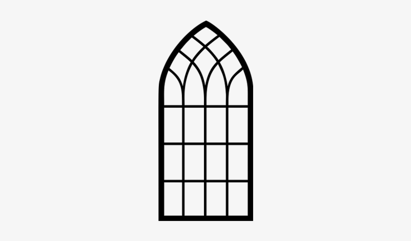 Church Clipart Church Window - Arch Window Clipart Silhouette, transparent png download