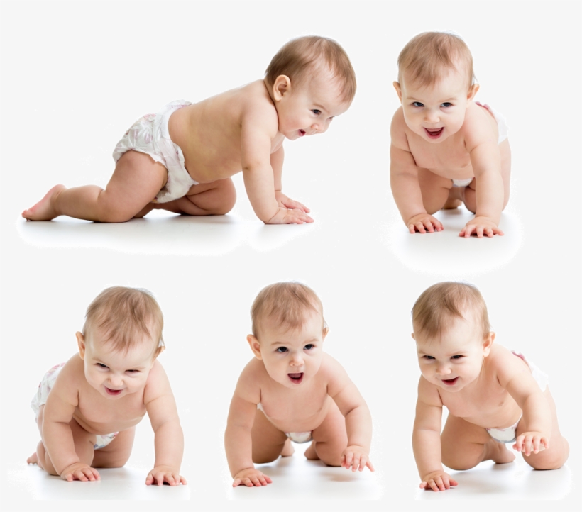 Babies Png Transparent Image - Babies Crawling, transparent png download