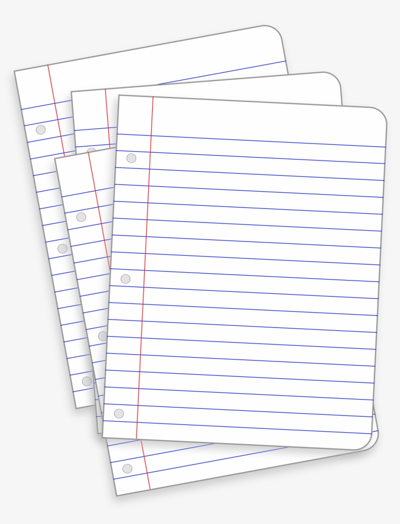 Clipart Messy Lined Papers Template Picture 3 Paper - Paper, transparent png download