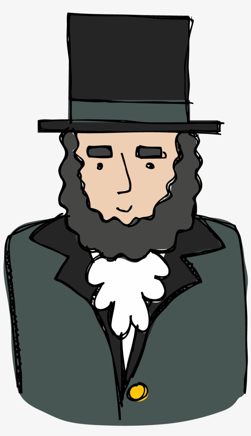 Lincoln - Abraham Lincoln Cute Clipart, transparent png download