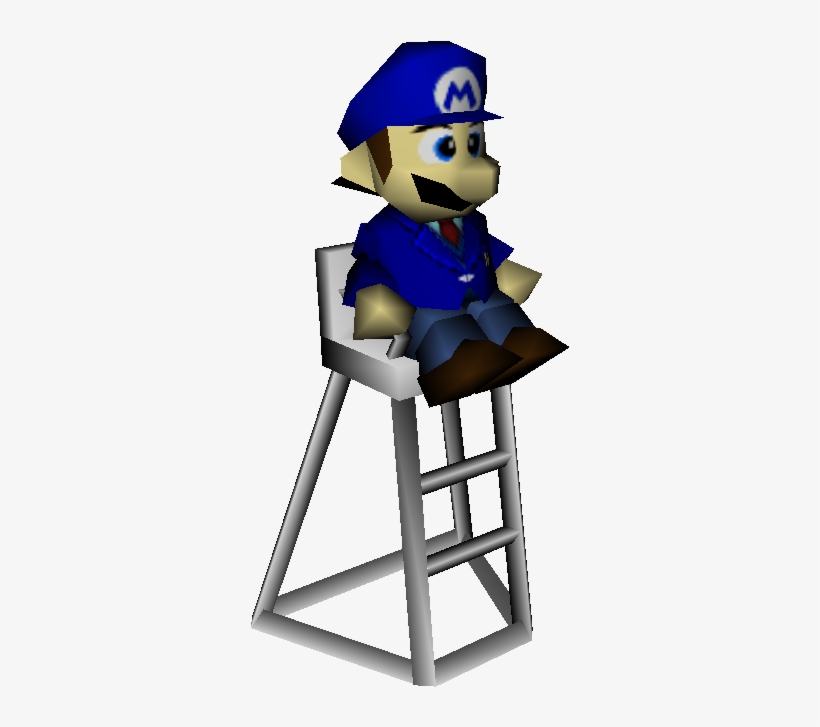Blue Tennis Referee Mario - Super Smash Bros. For Nintendo 3ds And Wii U, transparent png download