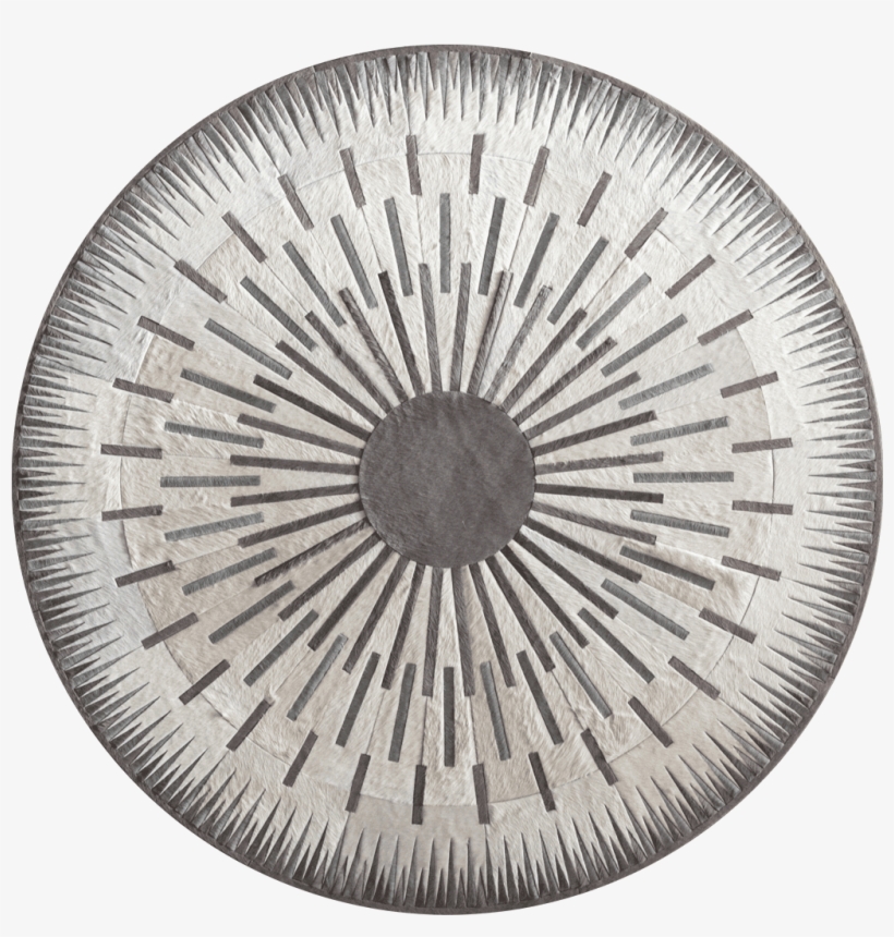 Kyle Bunting Custom Rug In Cream Silver And Stone-png - Circle Rug Png, transparent png download
