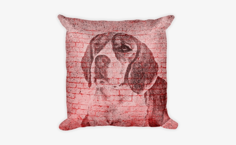 Beagle On Wall Decorative Pillow - Throw Pillow, transparent png download