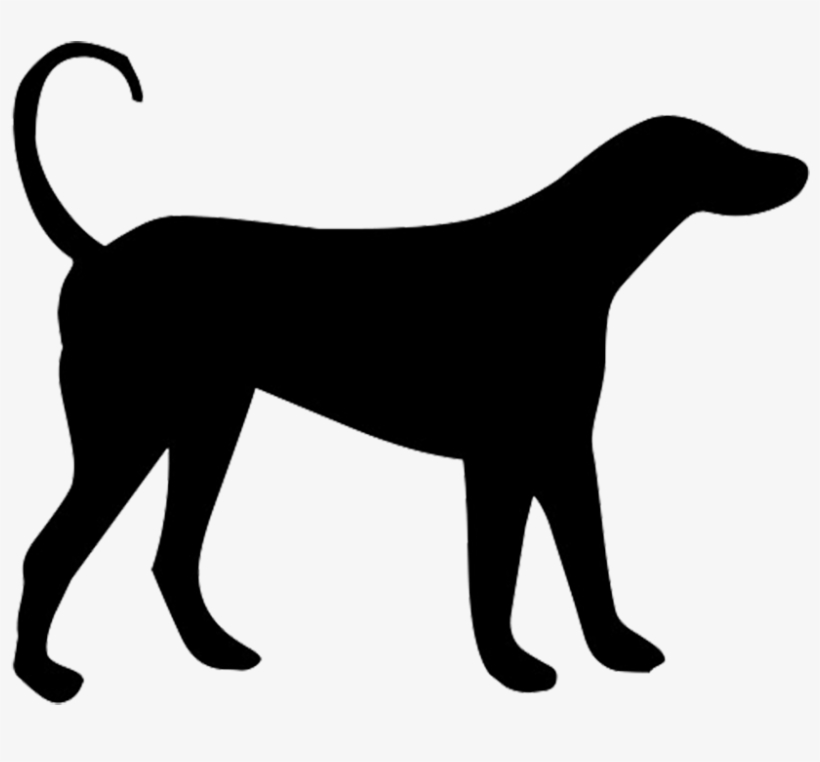 Animal Silhouette, Silhouette Clip Art - Brown Dog Silhouette Shower Curtain, transparent png download