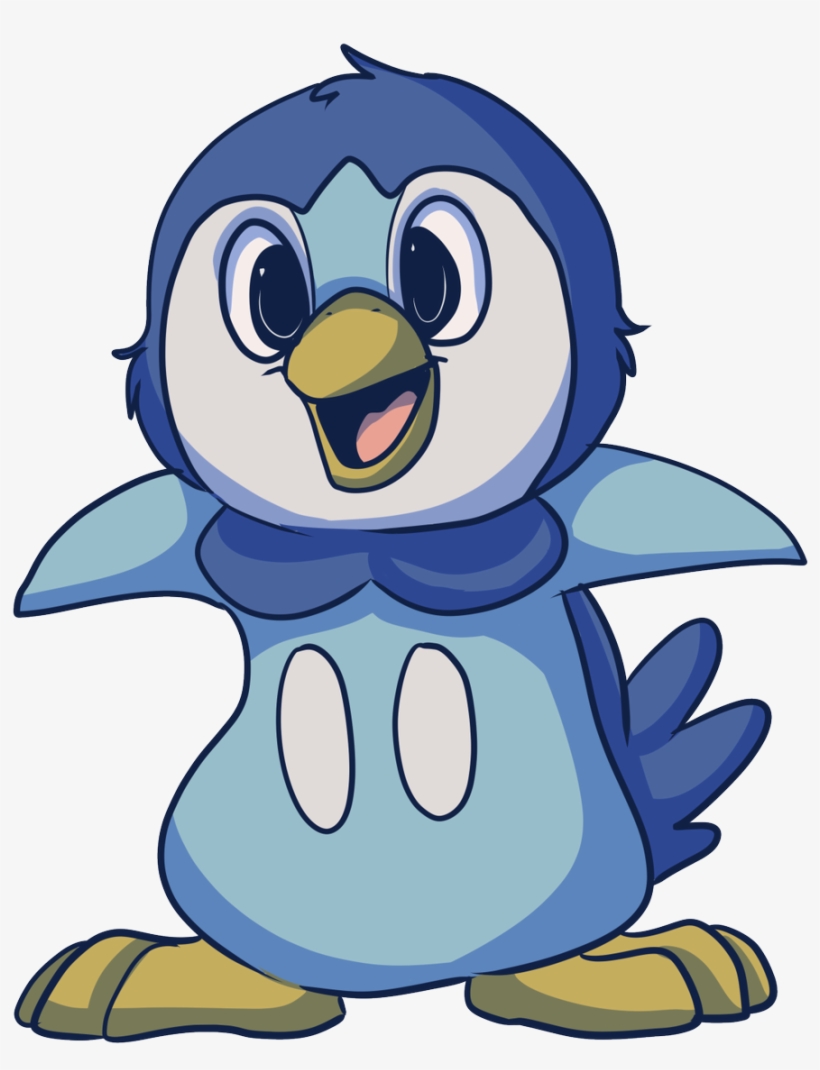 Chimchar Piplup Evolutions - Cartoon, transparent png download