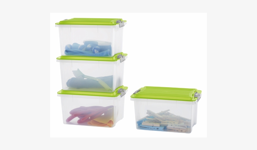 Storage Container Set, Four Pieces - Box, transparent png download