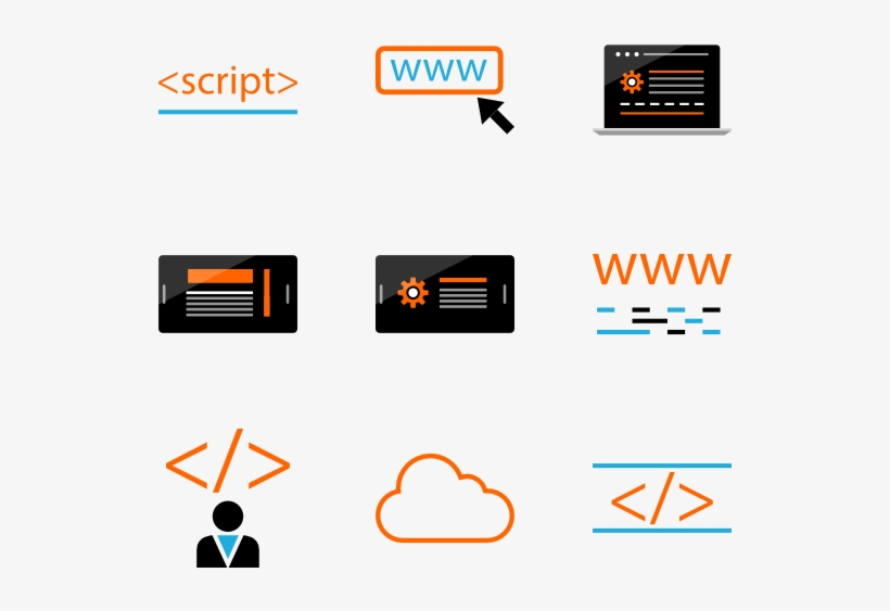 75 Free Vector Icons Of Online Activity And Web Languages - Graphic ...