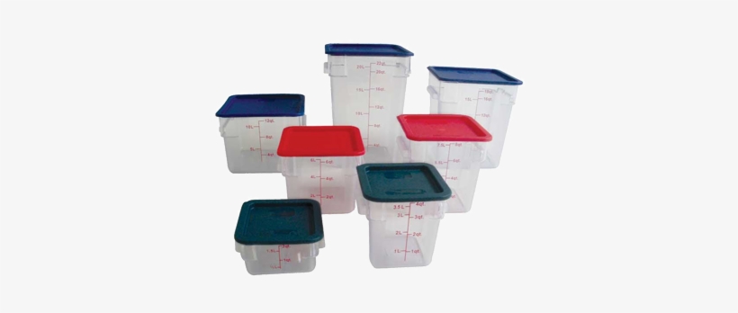 Thunder Food Storage Container 12 Qt - 18 Qt. Clear Square Food Storage Container, transparent png download