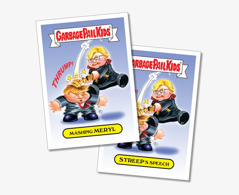 Meryl Streep's Golden Globes Speech Gets A Garbage - Garbage Pail Kids 2017, transparent png download