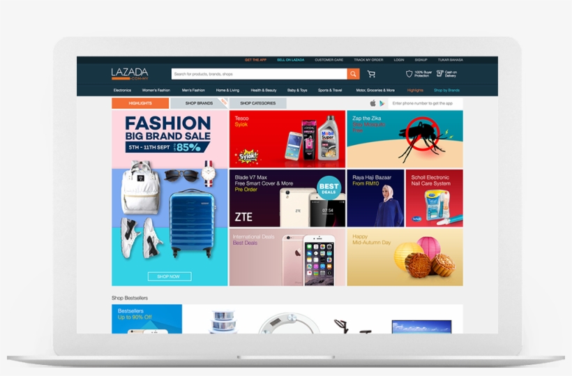 Lazada Shopping Cart, transparent png download