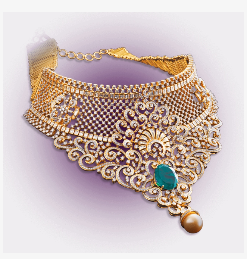 Exquisite Diamond Choker - Chain, transparent png download