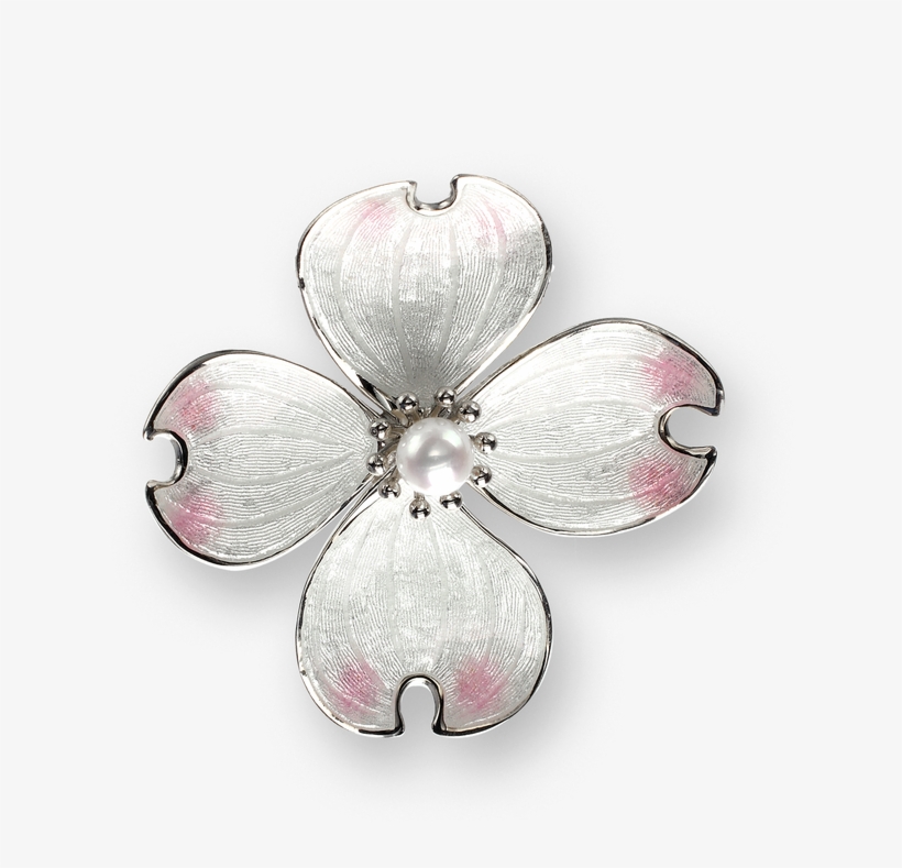 Nicole Barr Designs Sterling Silver Dogwood Choker - White Dogwood Choker Pendant - Sterling Silver, transparent png download