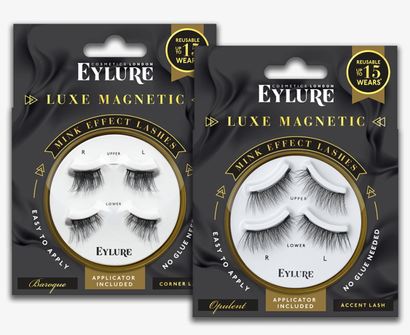 Time To Magnetise With Your Eyes - Eylure Luxe Collection Opulent Lashes - Mink Effect, transparent png download