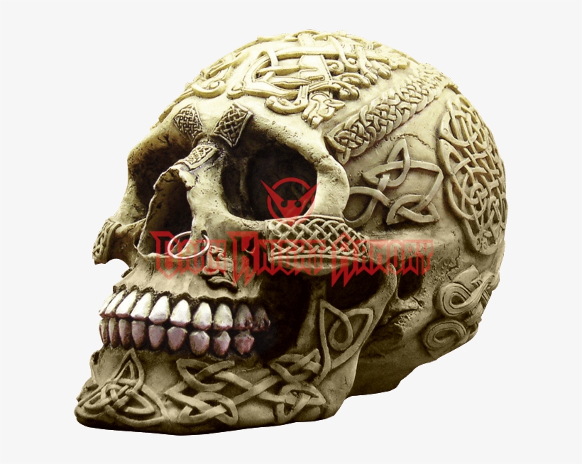 Pierced Celtic Tribal Skull - Celtic Skull, transparent png download