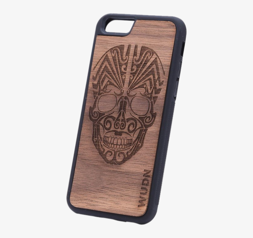 Ultra-slim Wooden Iphone Case - Wall Sticker Pattern Skull, transparent png download