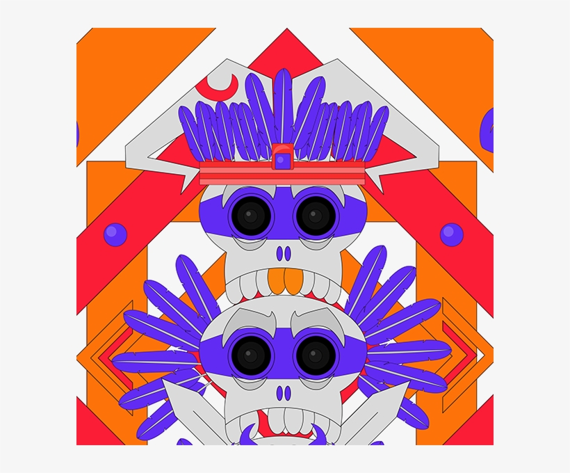 Tribal Skull - Skull, transparent png download