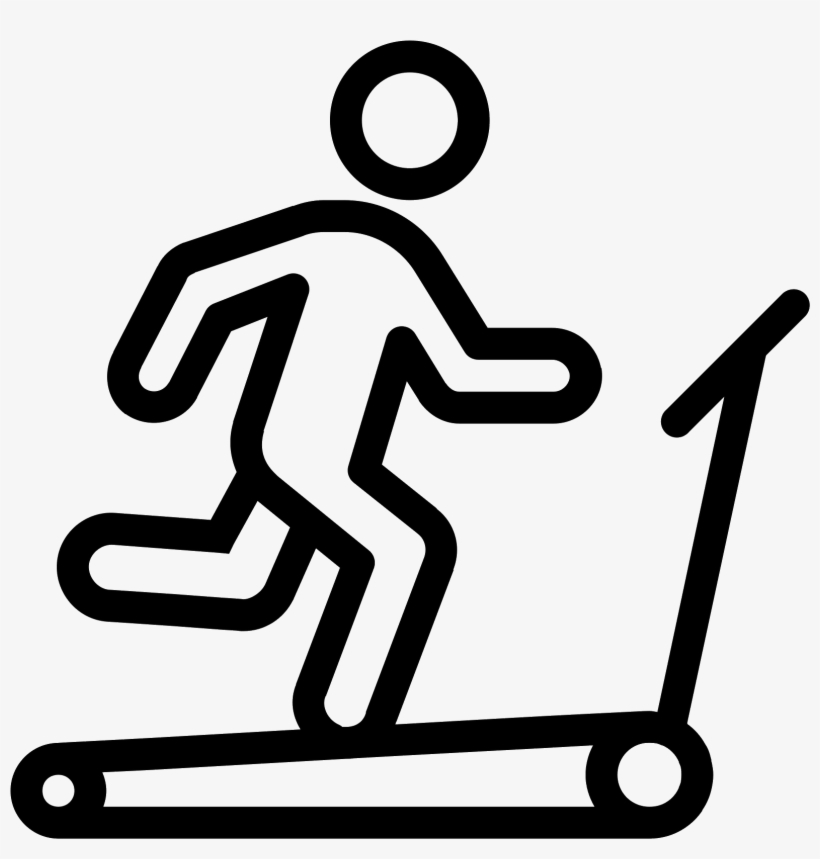 Treadmill Icon - Treadmill Icon White Png, transparent png download