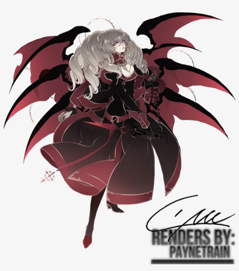 Anime Render By Paynetrain By Marioantonio23 - Demon Anime Girl Render, transparent png download