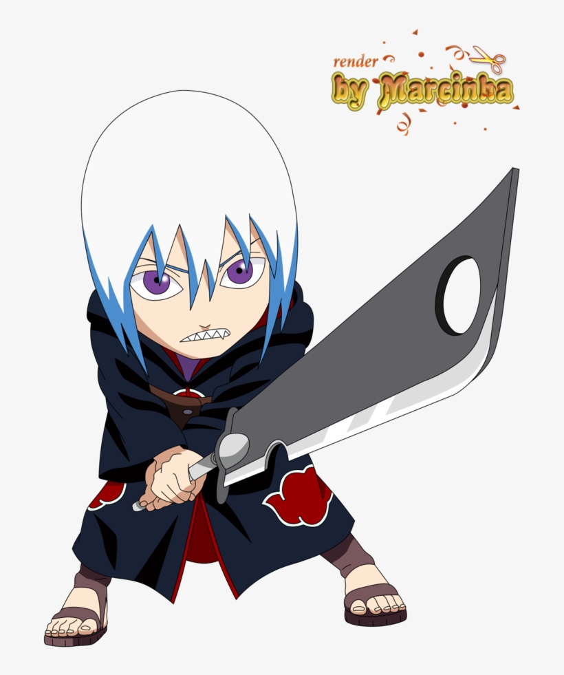 mtagr Fi * Гч,akatsuki ,акацуки,naruto,наруто - Naruto Chibi Suigetsu, transparent png download