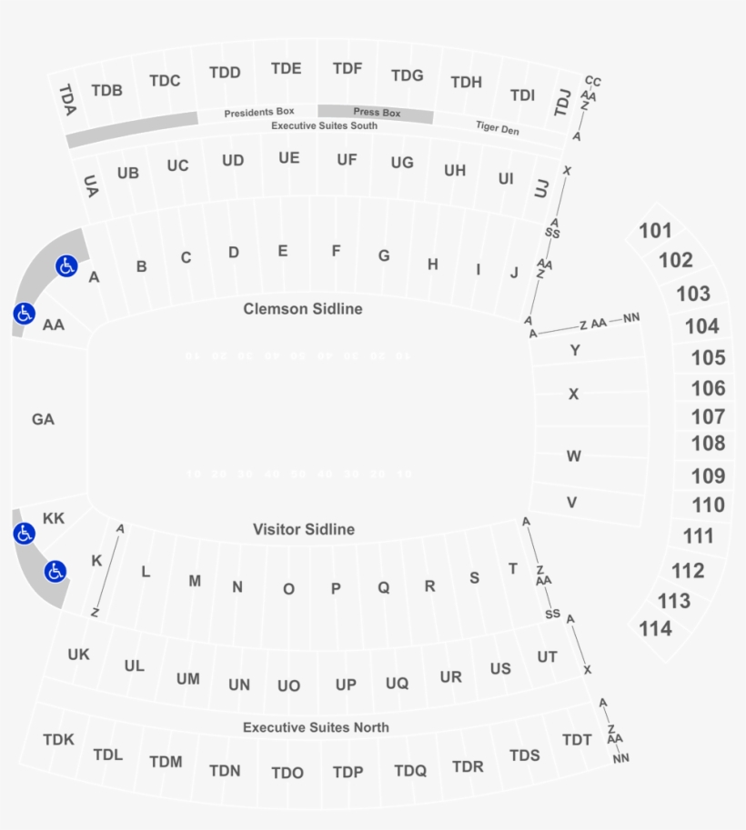 Clemson Tigers Vs - Diagram, transparent png download