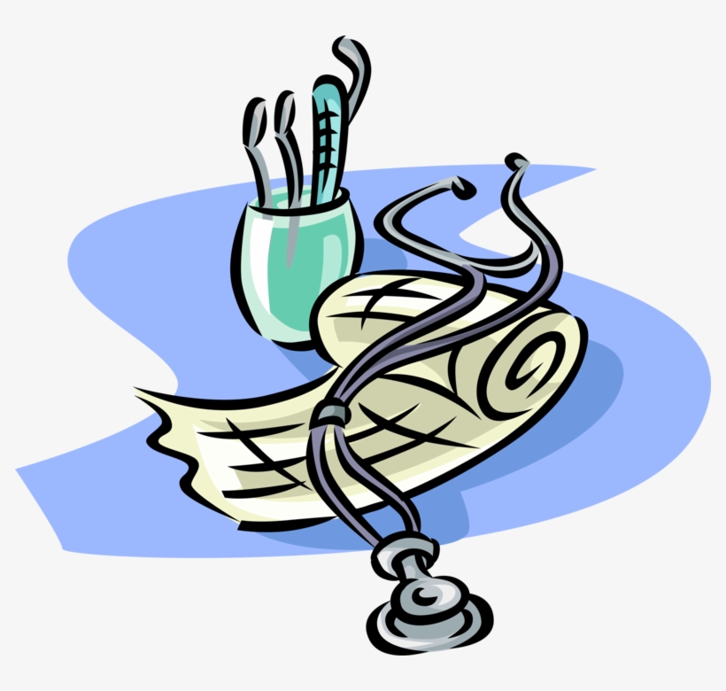 Vector Illustration Of Medical Physician Doctor's Stethoscope - Physician, transparent png download