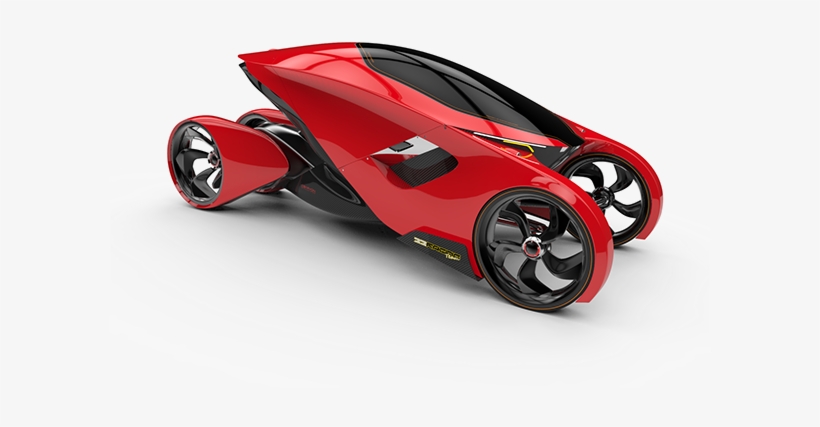 School Project Of A Futuristic High Speed Racing Vehicle - Concept Car, transparent png download