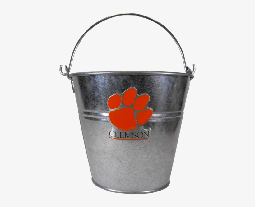 Clemson Tiger Paw Medallion Bucket - Lid, transparent png download