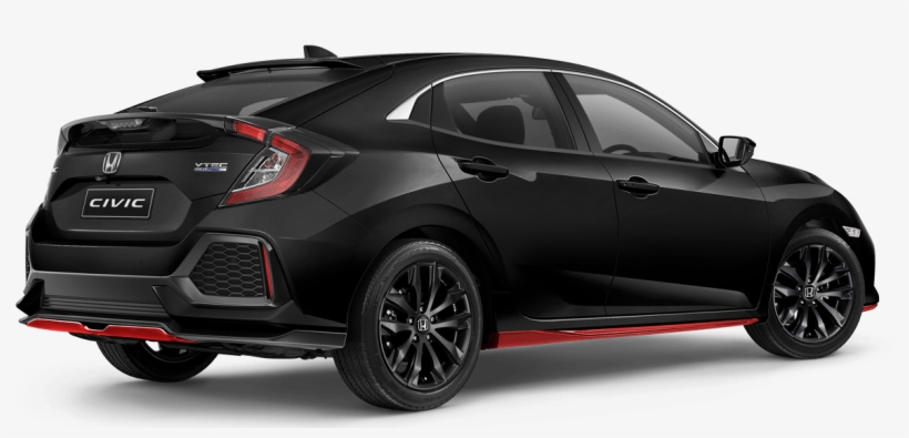 Including Features Like 17-inch Black Alloys, Red Front - Honda Civic Hatchback Red, transparent png download