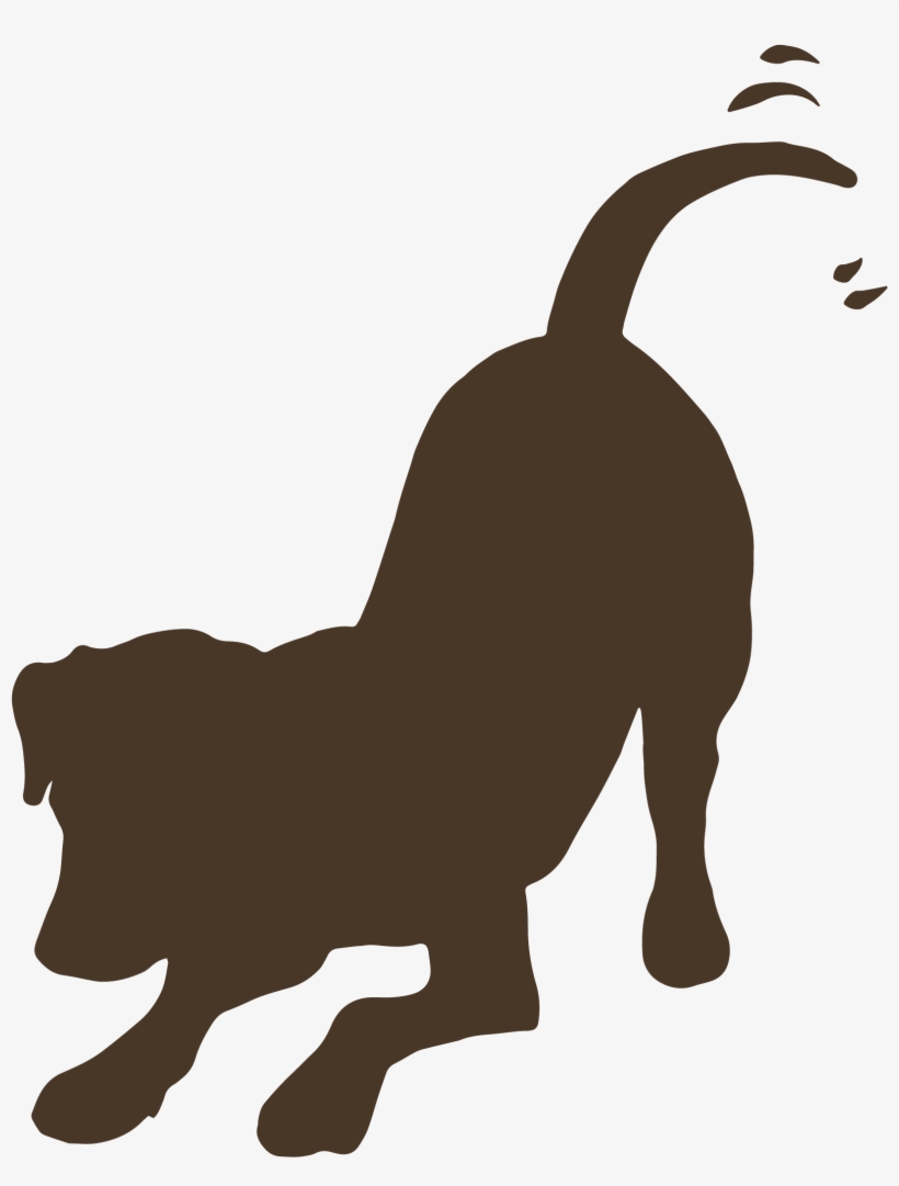Country - Dog Wagging Tail Silhouette, transparent png download