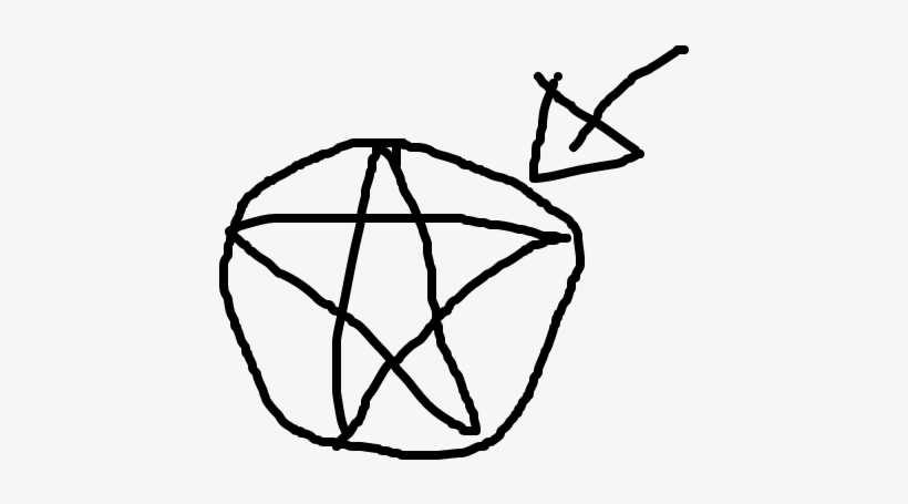 Pentagrama - Sticker, transparent png download