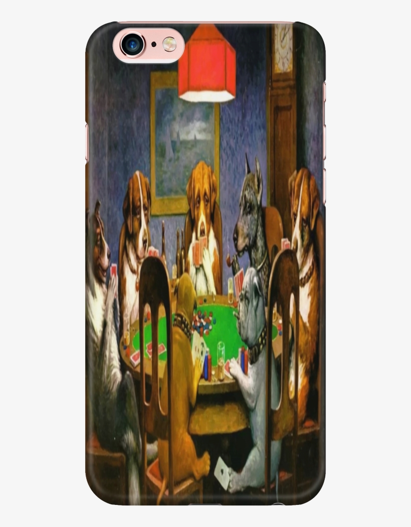 Dogs Playing Poker Phone Case Iphone And Samsung Galaxy - Mobile Phone, transparent png download