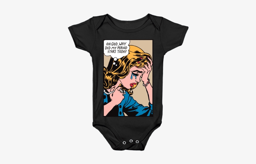 Lichtenstein Edition Baby One-piece - Lichtenstein Edition (oh God Why Did My Period Start, transparent png download