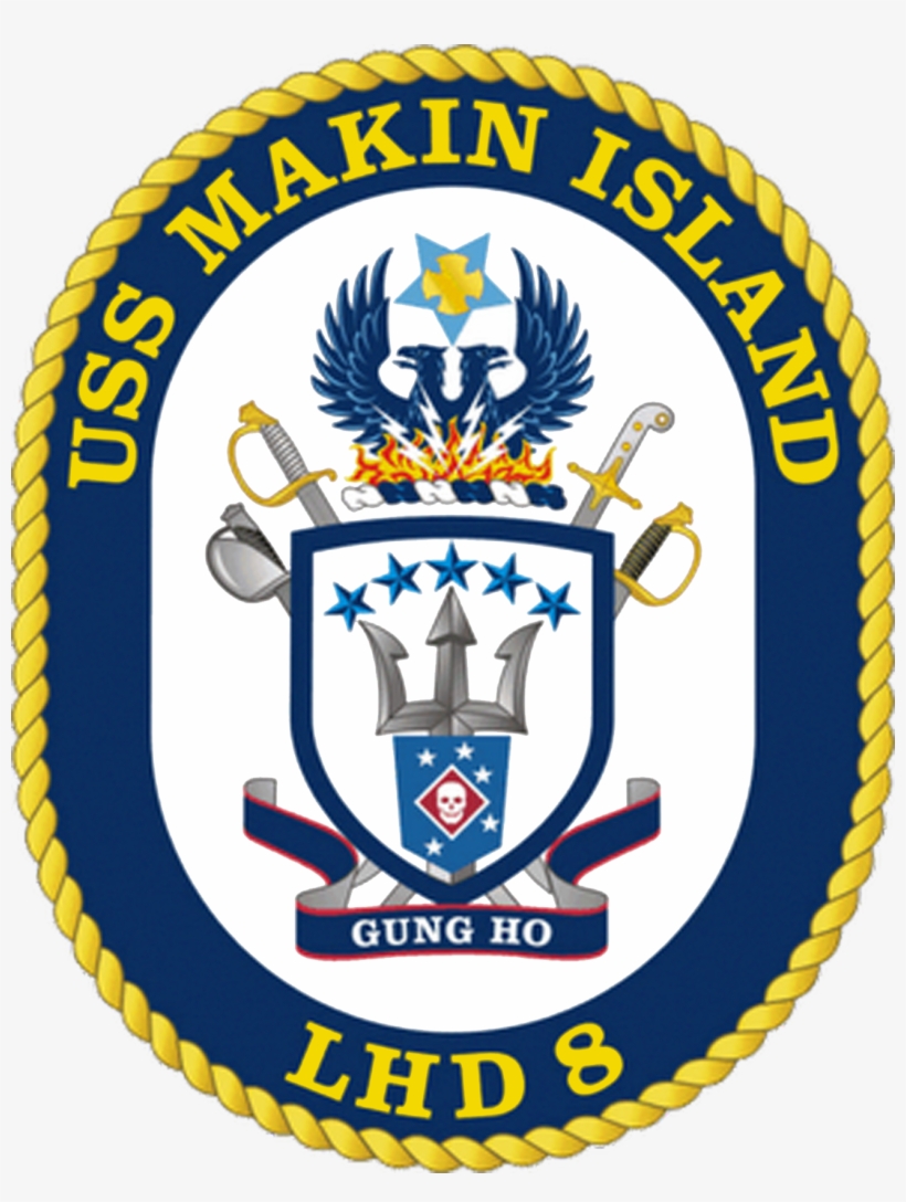Uss Makin Island Coa - Uss Makin Island Lhd 8 Logo, transparent png download