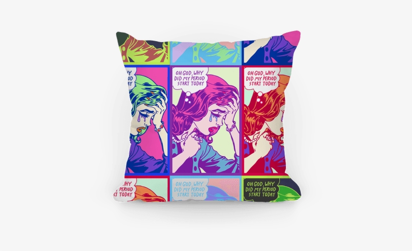 Lichtenstein Edition Pillow - Lichtenstein Edition (oh God Why Did My Period Start, transparent png download