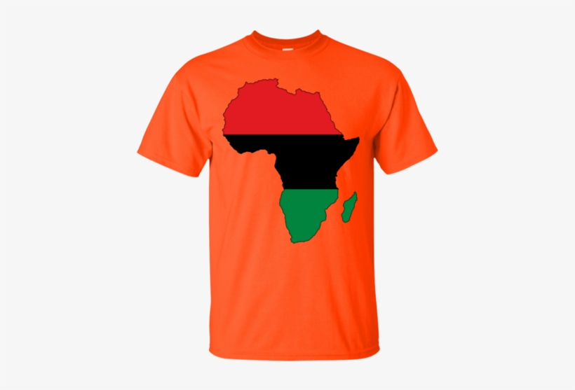 Pan Africa Flag And Continent Outline - Pan Africa Flag And Continent Outline - Pride Tshirt, transparent png download