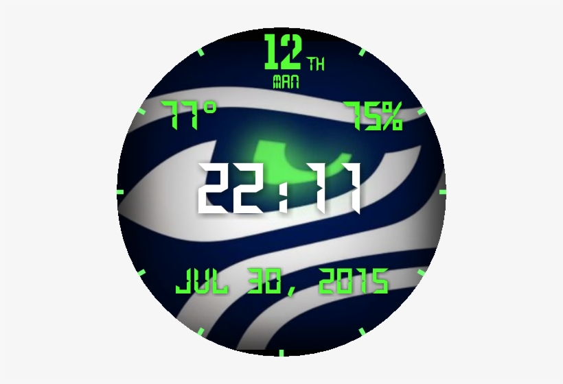 12th Man Seahawks Digital - Circle, transparent png download