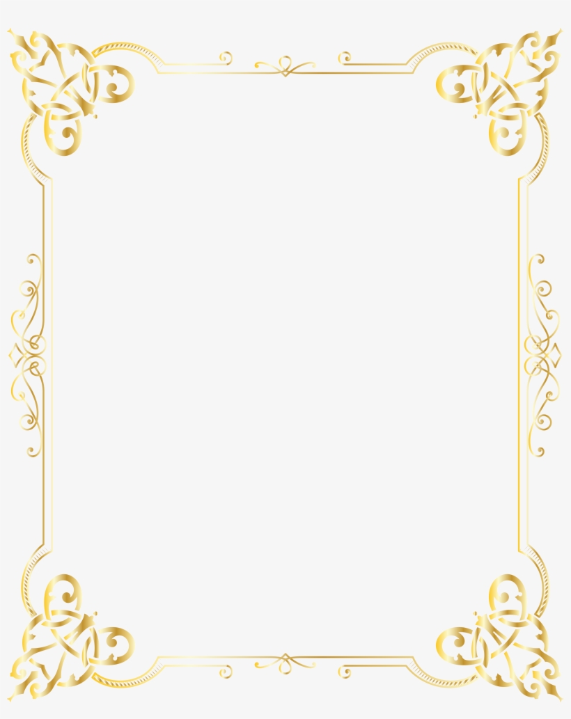 Border Gold Png, transparent png download