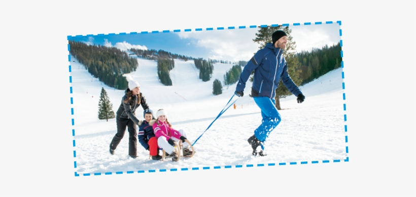 How You Sled Down The Steep Mountain For The First - Skier Stops, transparent png download