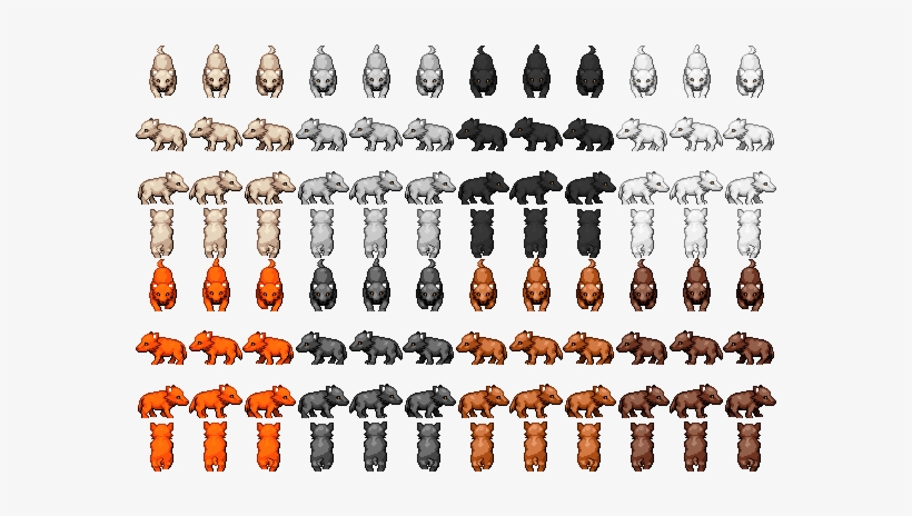 Wolves Img Rpg Maker Vx Ace Wolf Sprite Png Image Transparent Png Free Download On Seekpng