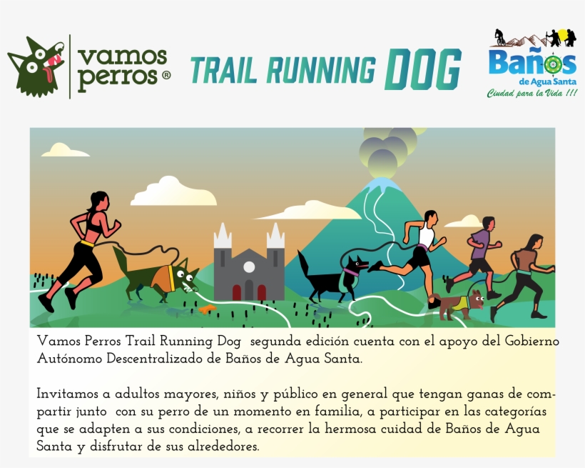 Guía Del Corredor Trail Running Dog - Baños De Agua Santa, transparent png download