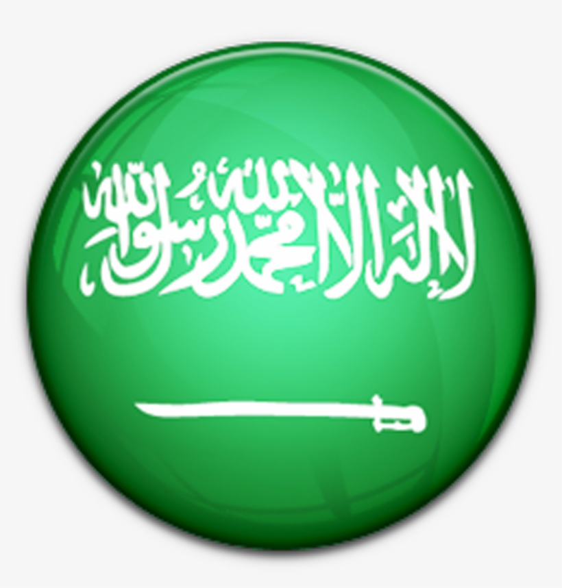 Graphics Flag Of Saudi Arabia - Saudi Arabia Flag Button Png, transparent png download