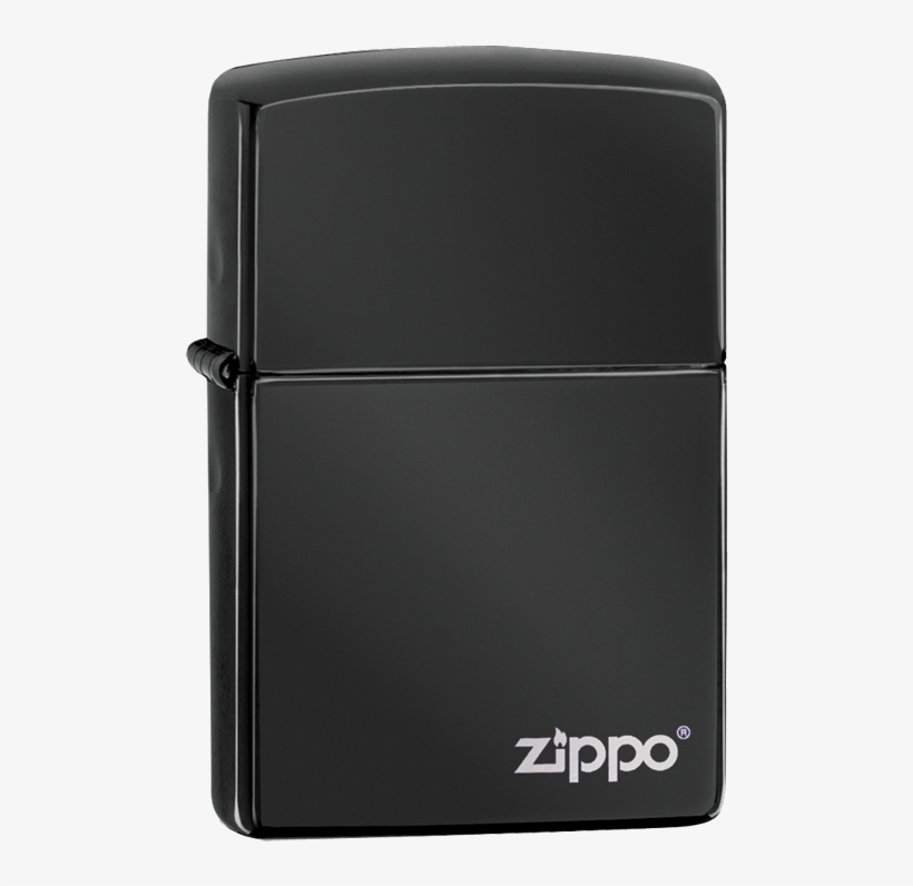 24756zl Ebony W/ Zippo Logo Zippo Black Ice PNG Image Transparent