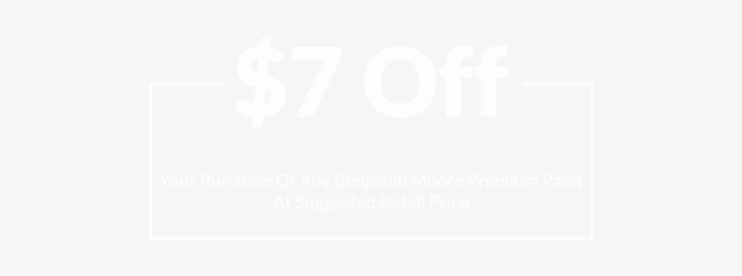 Your Purchase Of Any Benjamin Moore Premium Paint At - Coupon, transparent png download