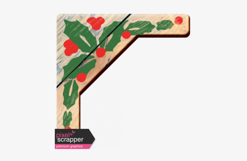 Vintage Xmas Corners Wood, transparent png download