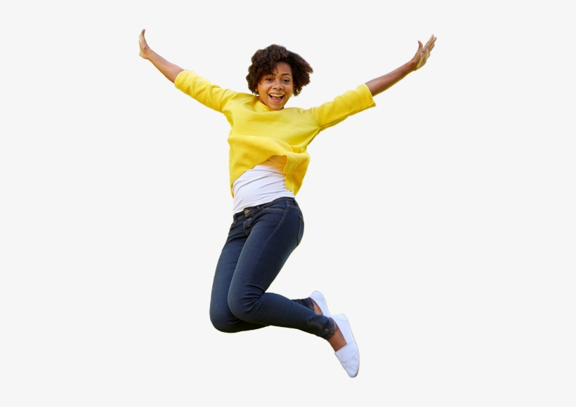 Banner - Woman Jumping Png Transparent, transparent png download